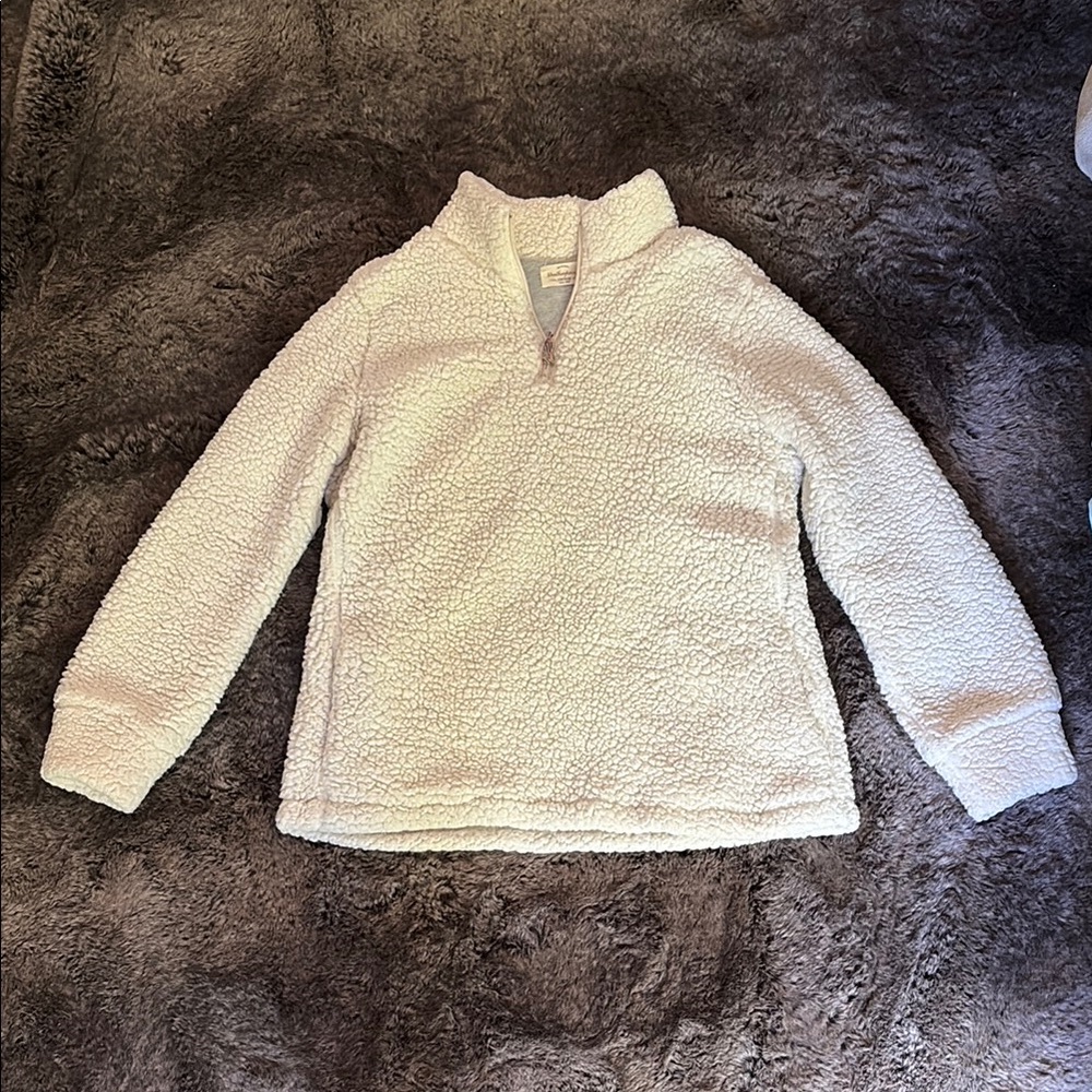 Weatherproof Vintage White Sherpa Pullover